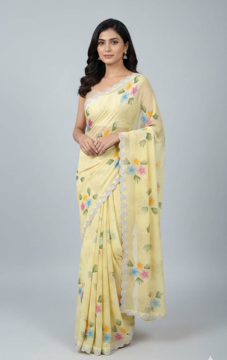 Chiffon saree